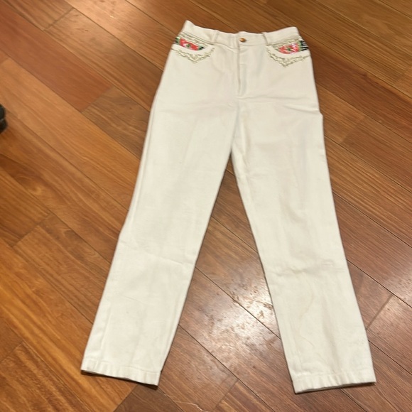 Vintage Capriccio Decorated Pocket Jeans 90s Retro Beading and sequins - Picture 4 of 6